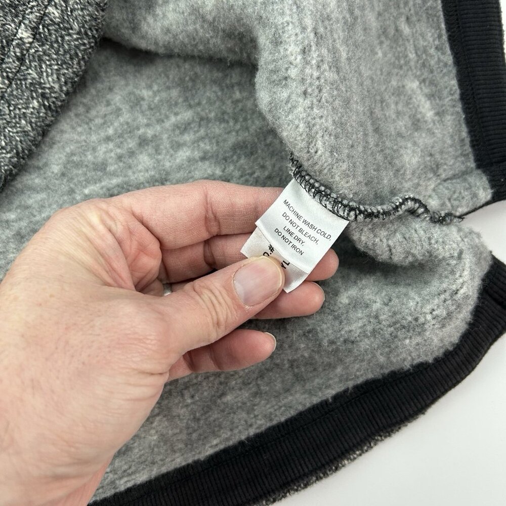 Carbon 2 Cobalt 1/4 Zip Sweater Men’s M Black Gray Knit Soft Fleece Lined - Picture 8 of 11